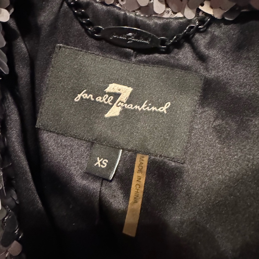 Silver Sequin Blazer- 7 For All Mankind - Picture 5 of 5